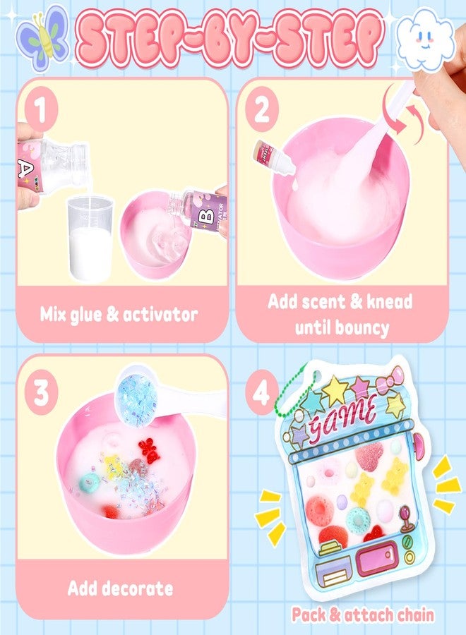 Crelloci Jelly Taba DIY Squishy Kit, Make Your Own Squishies with AB Liquid Silicone, Stress Relief Toy Craft Kit for Kids Ages 6+, Slow Rising Jelly Squishy Making Set with Cute Pouches & Decorations - Image 2